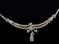 Collier 750er Gelbgold 71 Diamanten