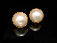 Ohrclipse 585er Gelbgold mit 1 Mabe Perle