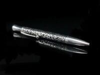 Kugelschreiber versilbert „Floral“