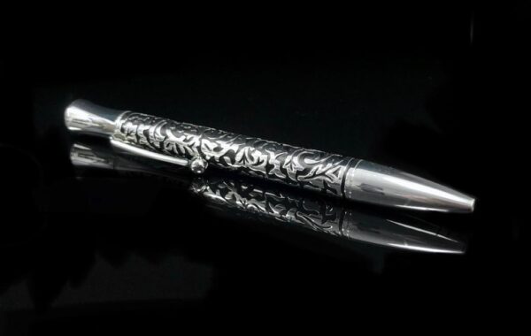 Kugelschreiber versilbert „Floral“