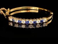 Armreif 750er Gelbgold mit 6 Diamanten