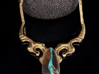 Collier 750er Gelbgold mit Opal