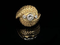 Ring 750er Gelbgold mit 3 Diamanten
